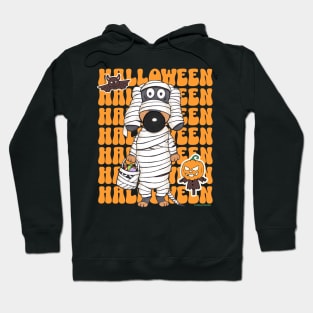 Cute Funny Halloween Doxie Dachshund Mummy Hoodie